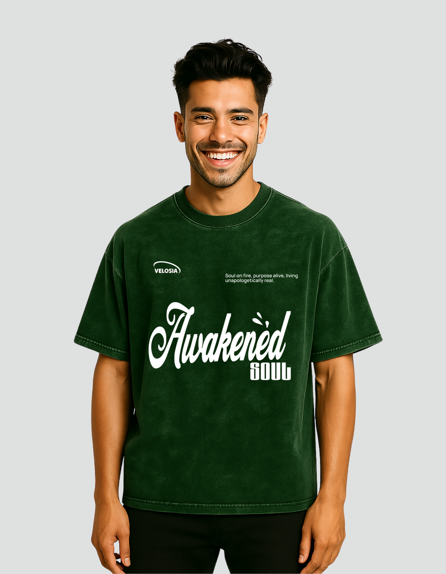 Unisex Awakened Soul Acid Wash Tee