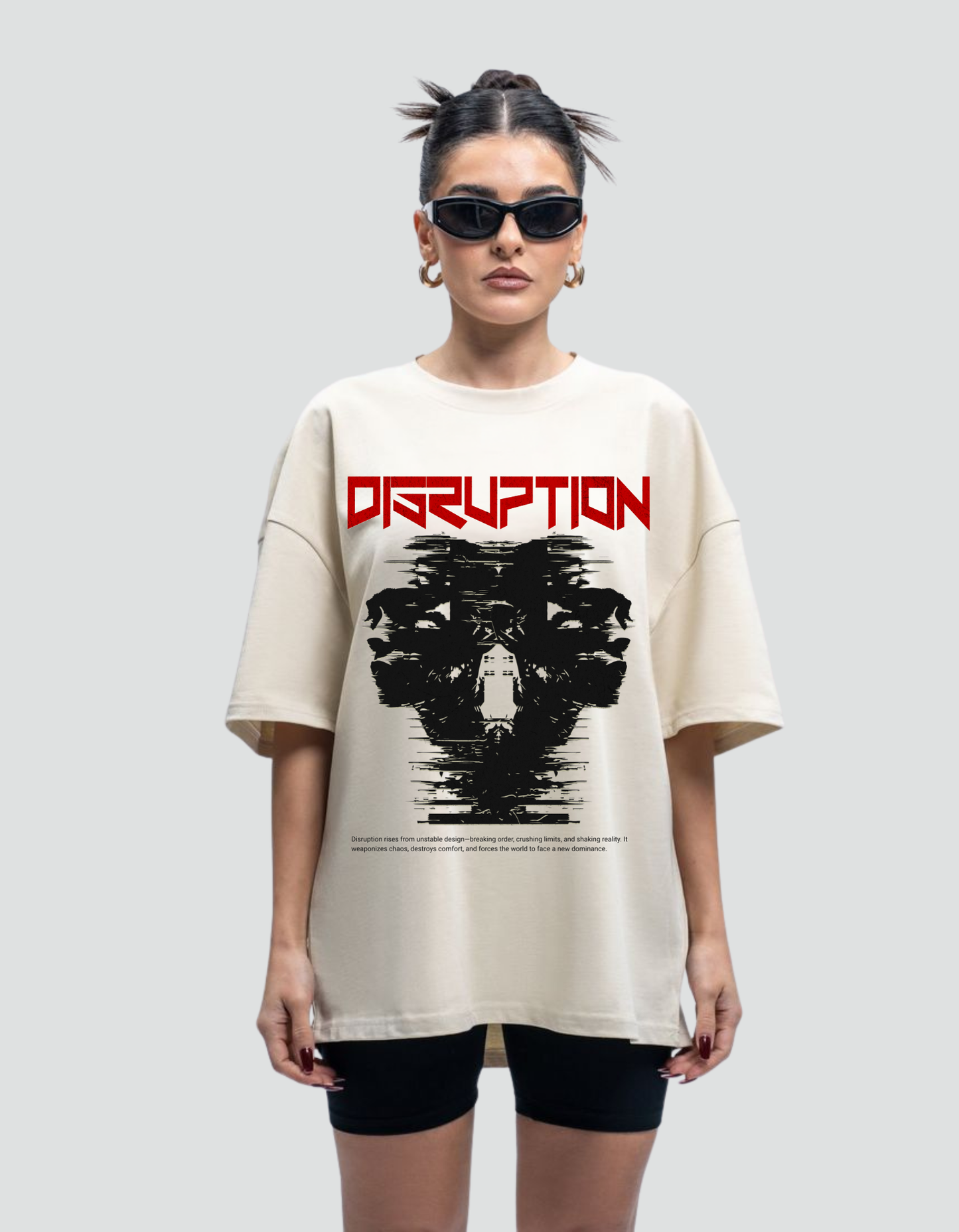 Unisex Terry Oversized Disruption Tee