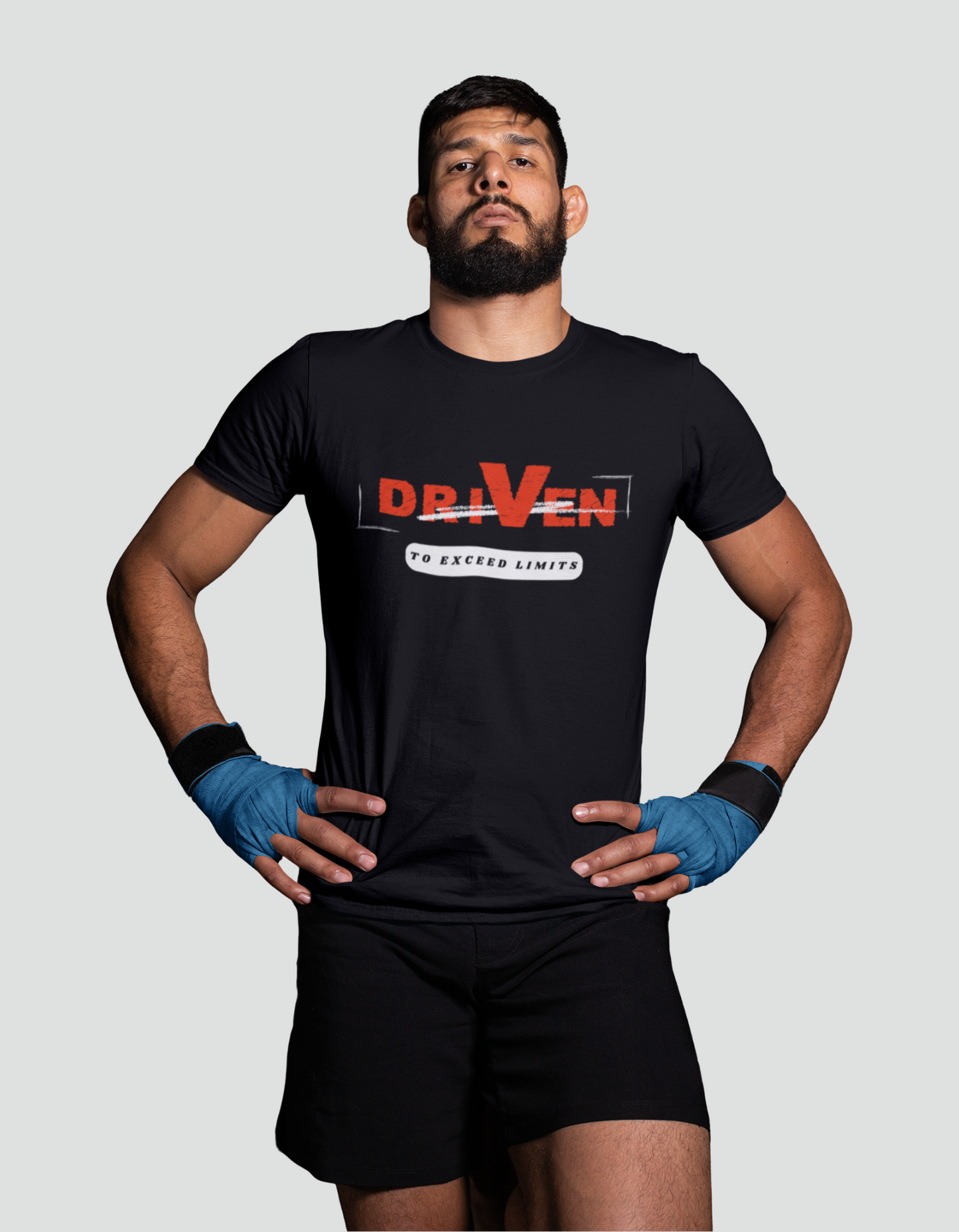 Men's Round Neck Half Sleeves T-shirt with Driven DZN