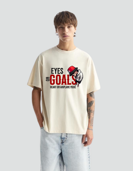 Unisex Eyes on Goals Oversized Classic T-Shirt