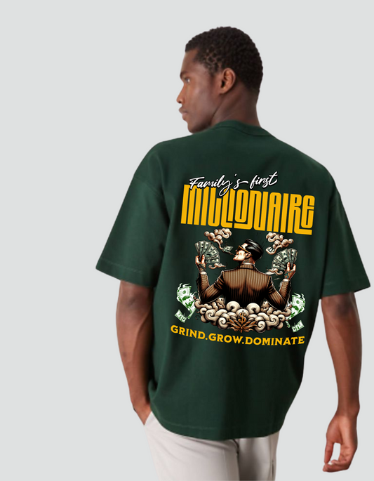 Unisex First Millionaire Oversized Tee
