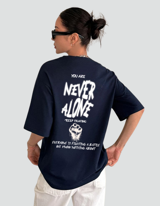 Unisex You are Never Alone Oversized T-shirt