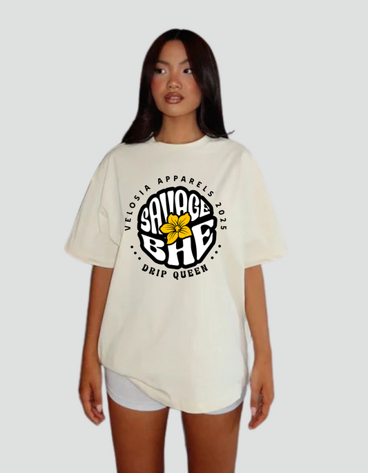 Women Savage Bae Oversized Classic T-Shirt