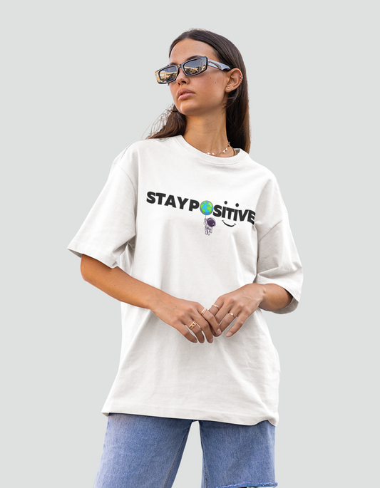 Stay Positive Women's Oversized T-shirt
