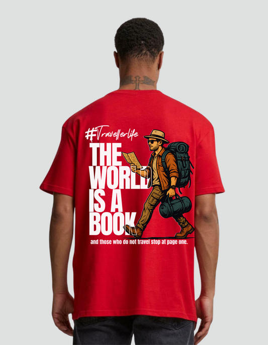 Unisex The World is a Book Oversized T-shirt