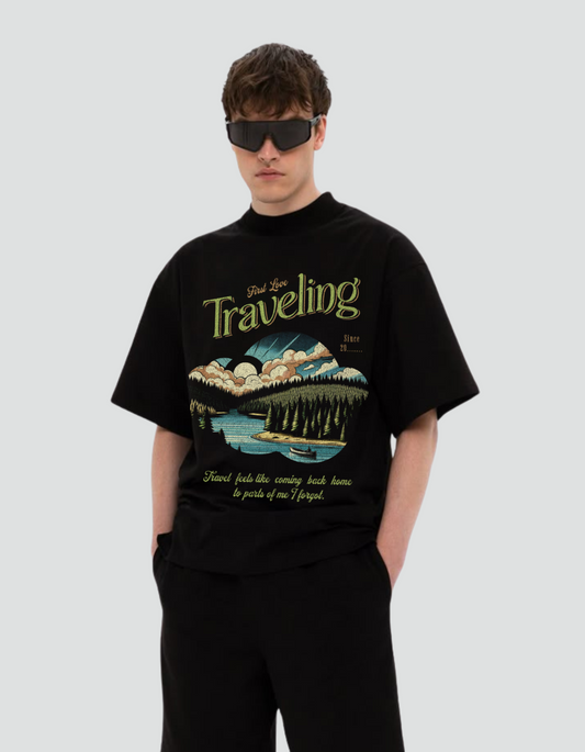 Unisex Travelling Oversized Tee