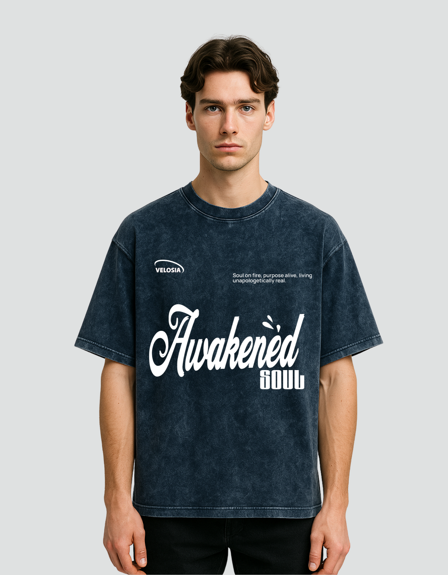 Unisex  Awakened Soul Acid Wash Tee
