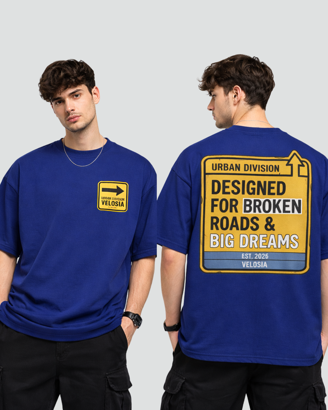 Unisex Oversized Broken roads Classic T-Shirt