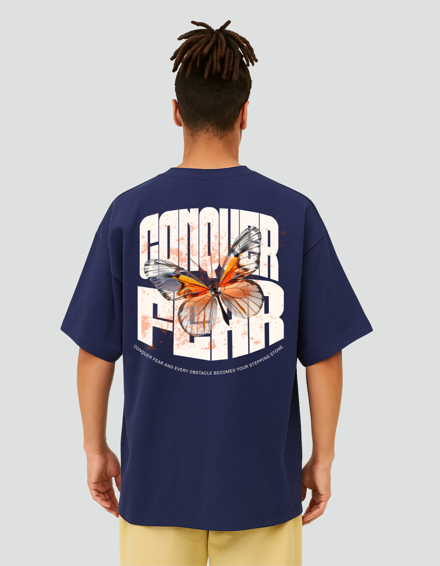 Unisex Oversized Conquer Fear Classic T-Shirt