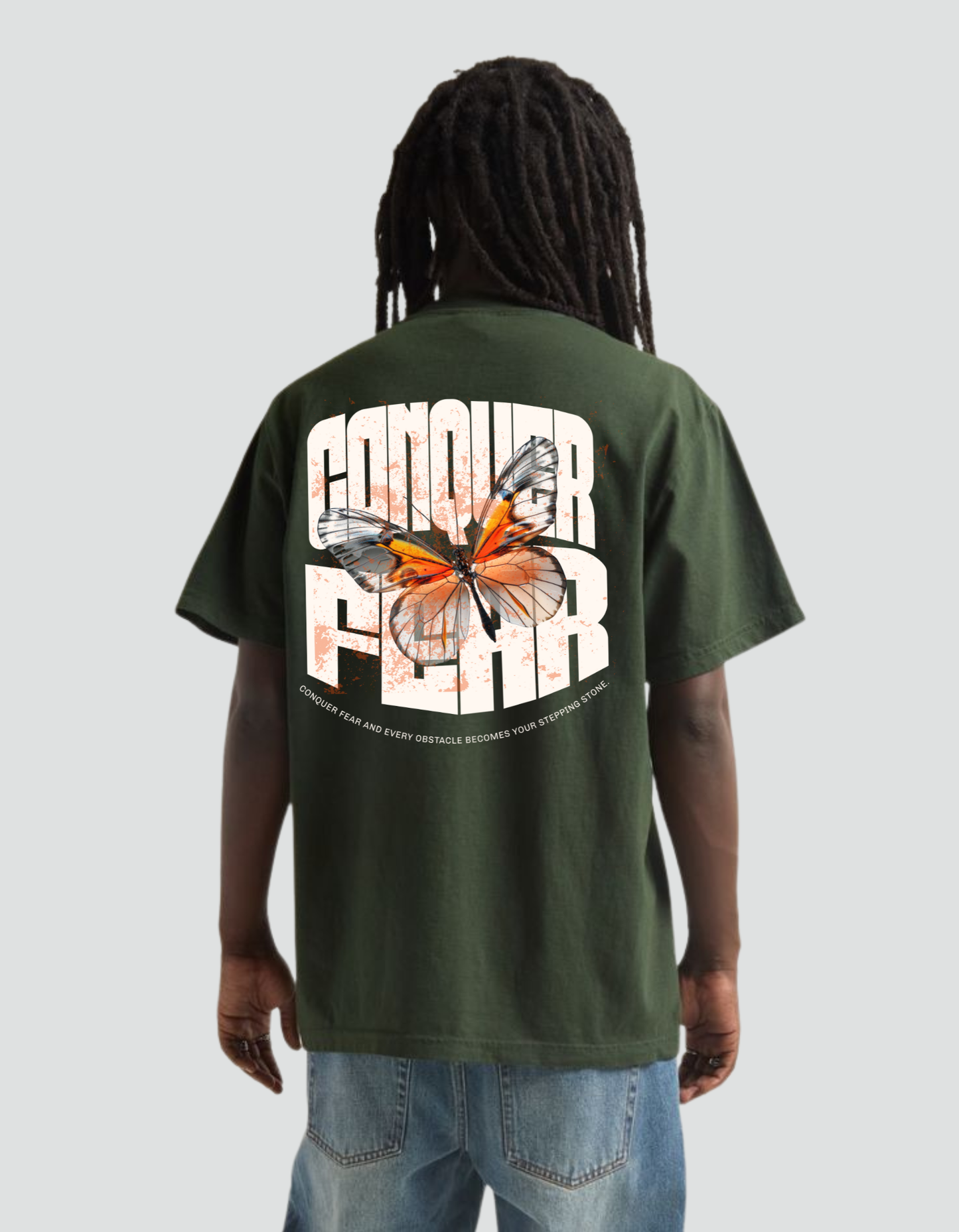 Unisex Oversized Conquer Fear Classic T-Shirt