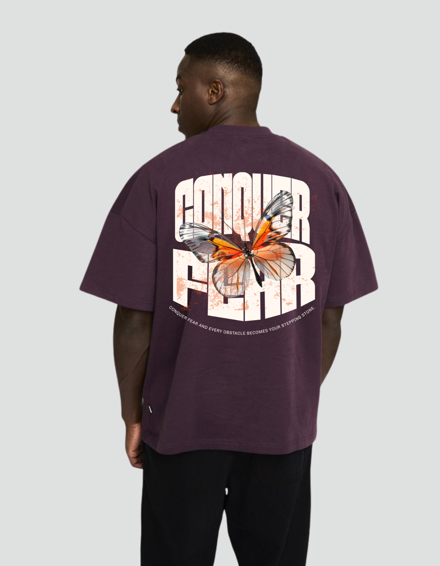 Unisex Oversized Conquer Fear Classic T-Shirt
