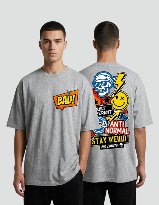 Unisex Oversized BAD! Stay Weird Classic T-Shirt