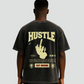 Unisex Hustle Acid Washed Oversized Tee