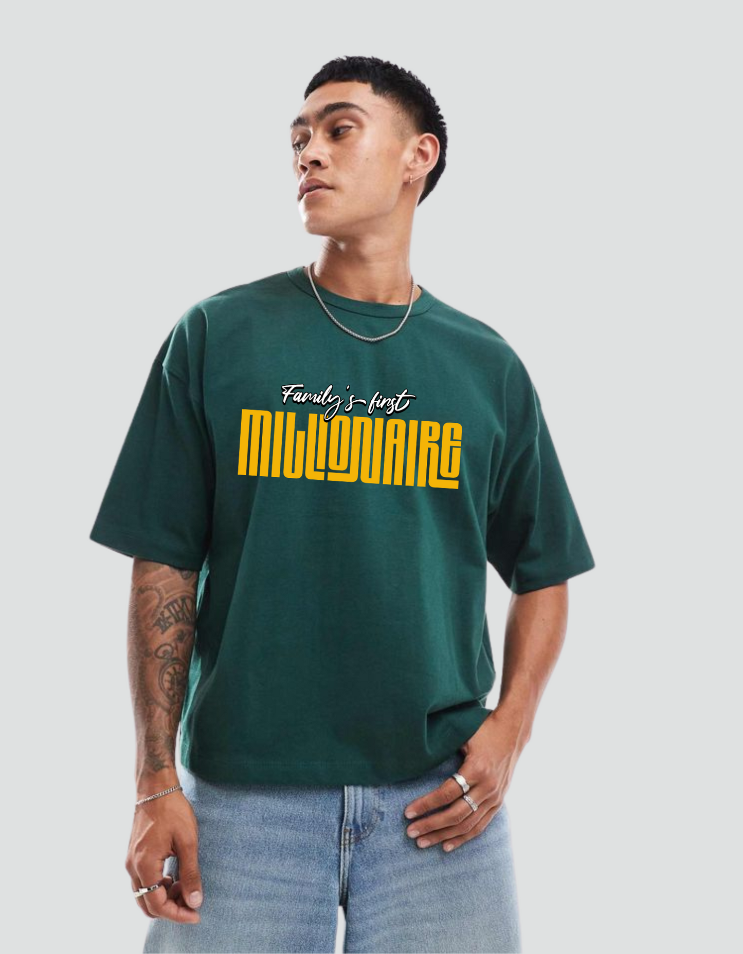 Unisex First Millionaire Oversized Tee