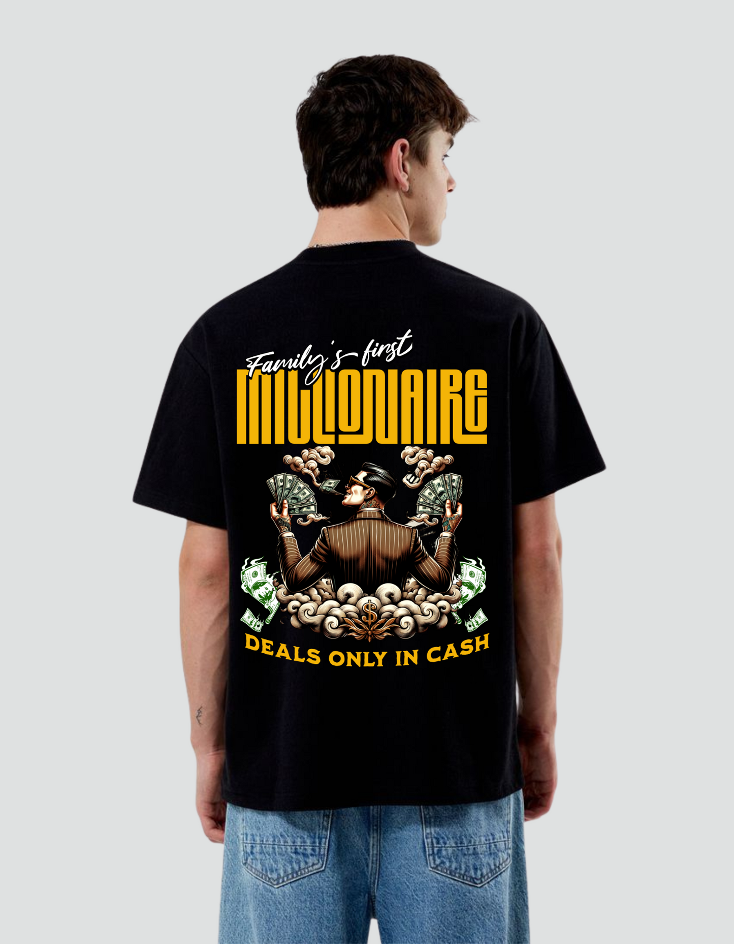 Unisex First Millionaire Oversized Tee