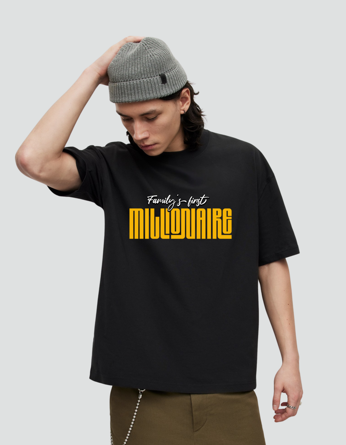 Unisex First Millionaire Oversized Tee