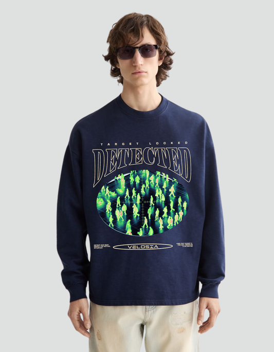 Unisex Oversized Detected Sweatshirt