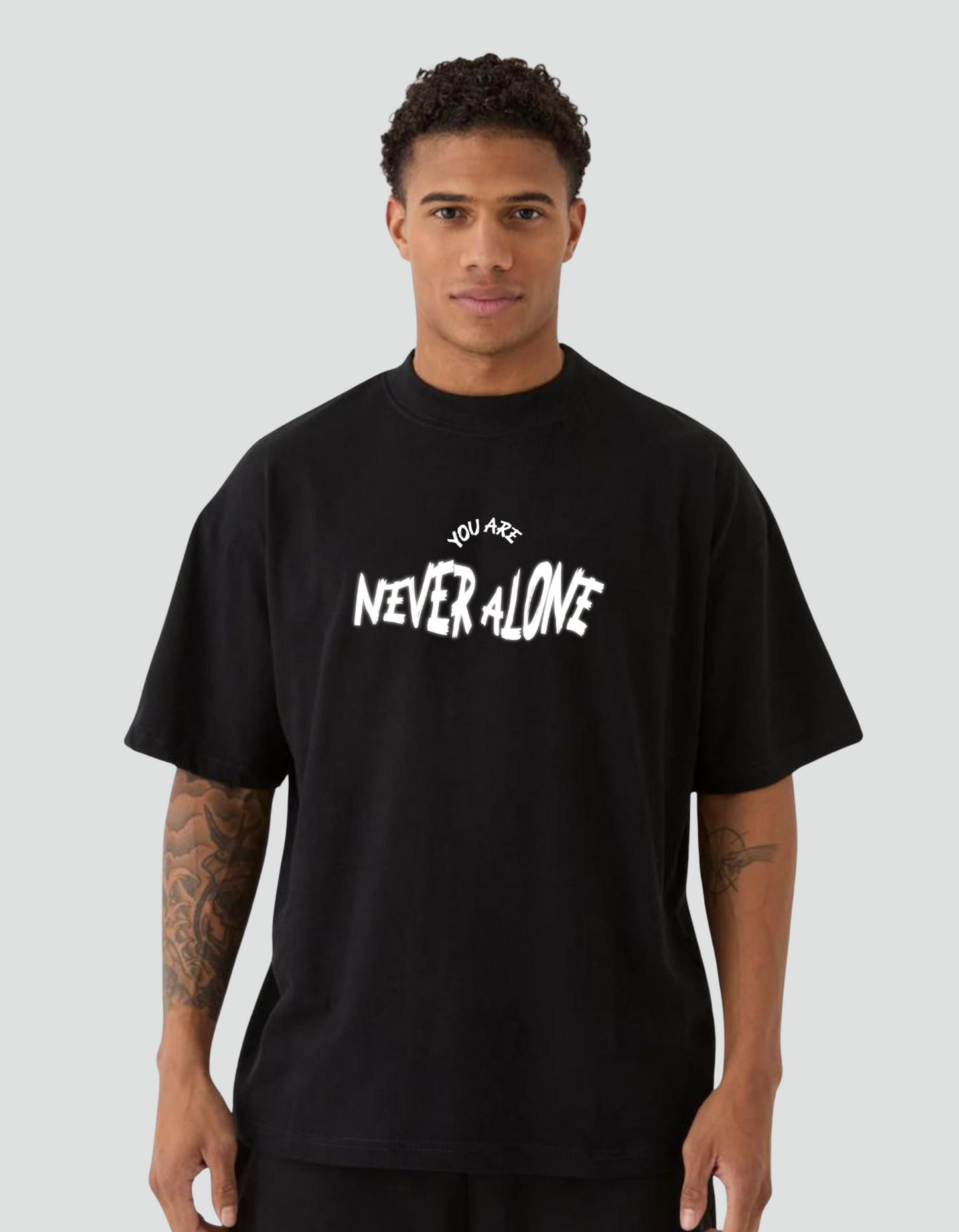 Unisex You are Never Alone Oversized T-shirt