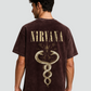 Unisex Acid Washed Nirvana Oversized Tee