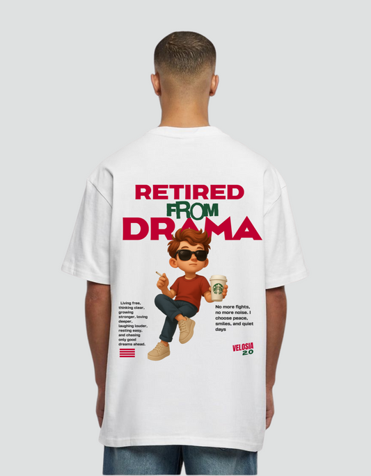 Unisex Retired From Drama Oversized Tee