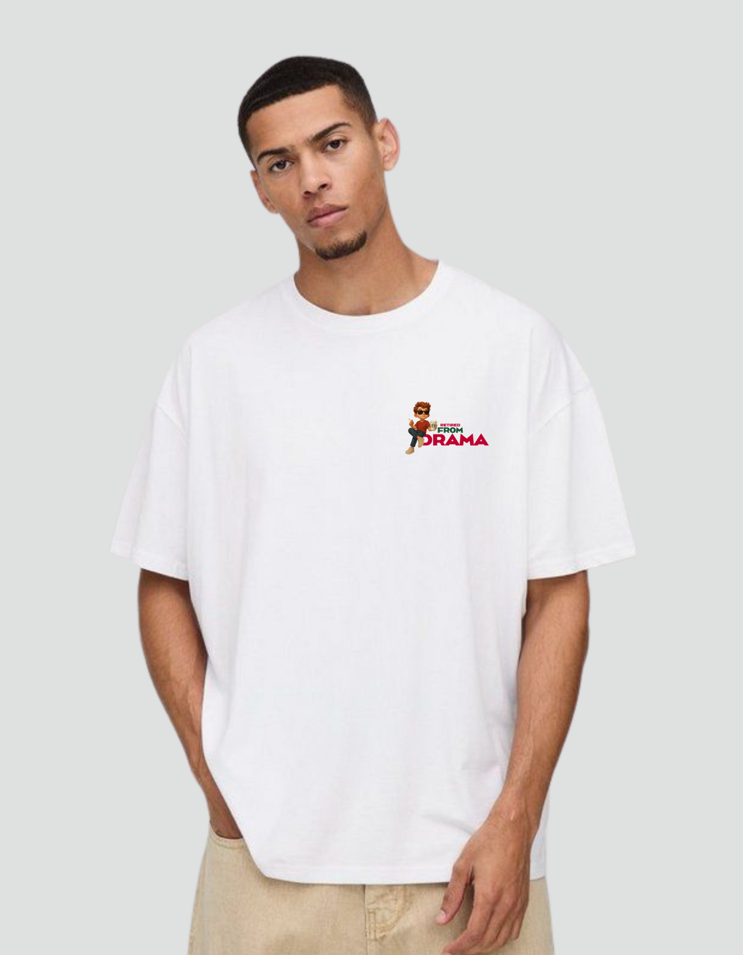 Unisex Retired From Drama Oversized Tee