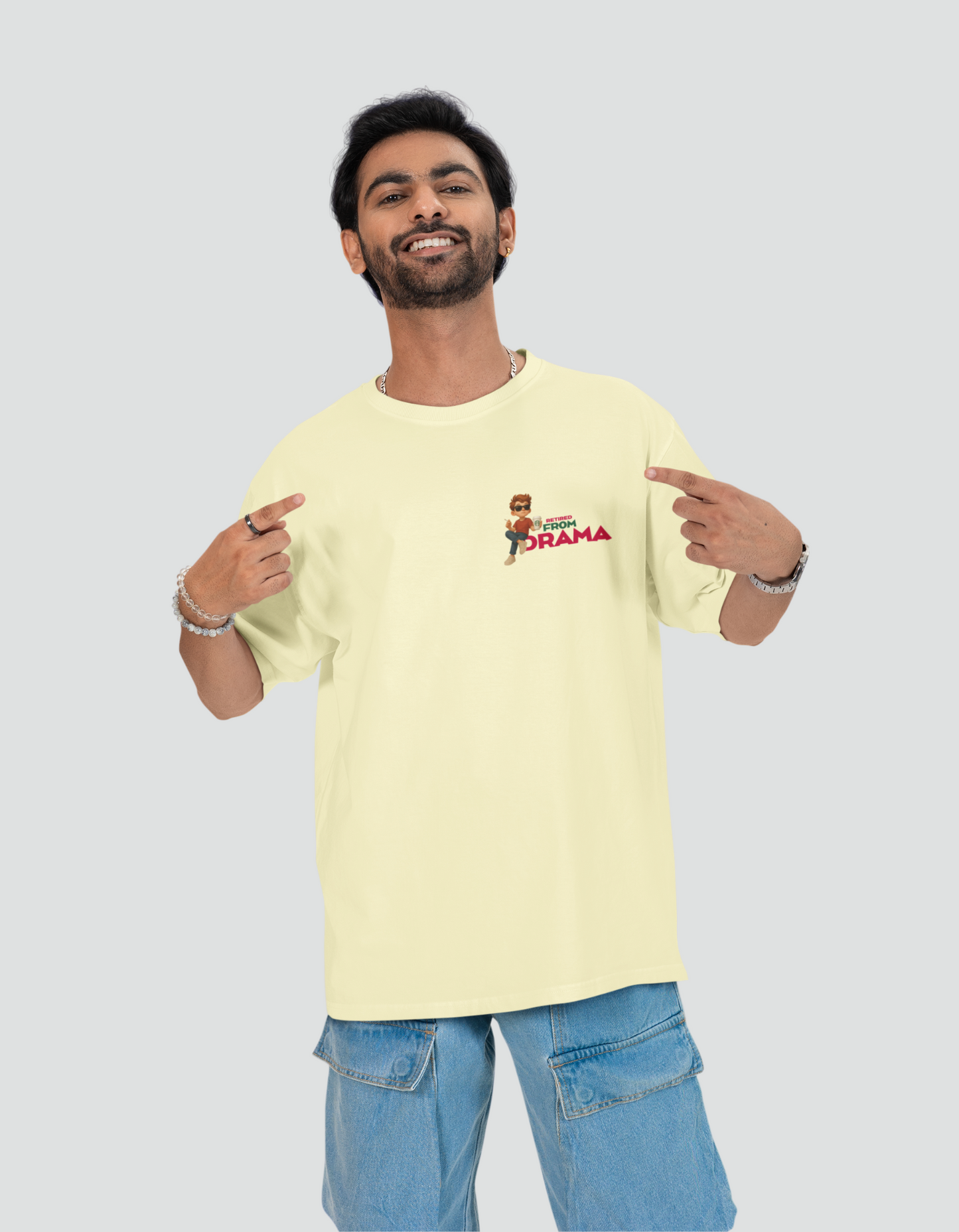 Unisex Retired From Drama Oversized Tee