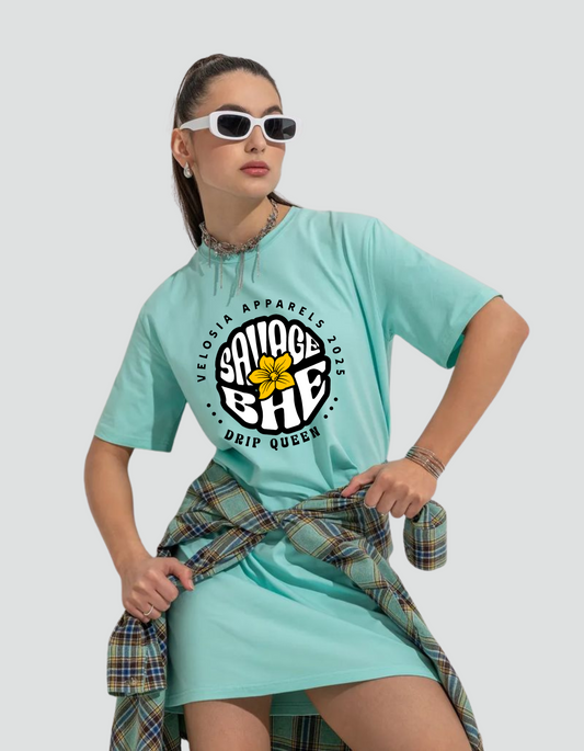 Women Savage Bae Oversized Classic T-Shirt