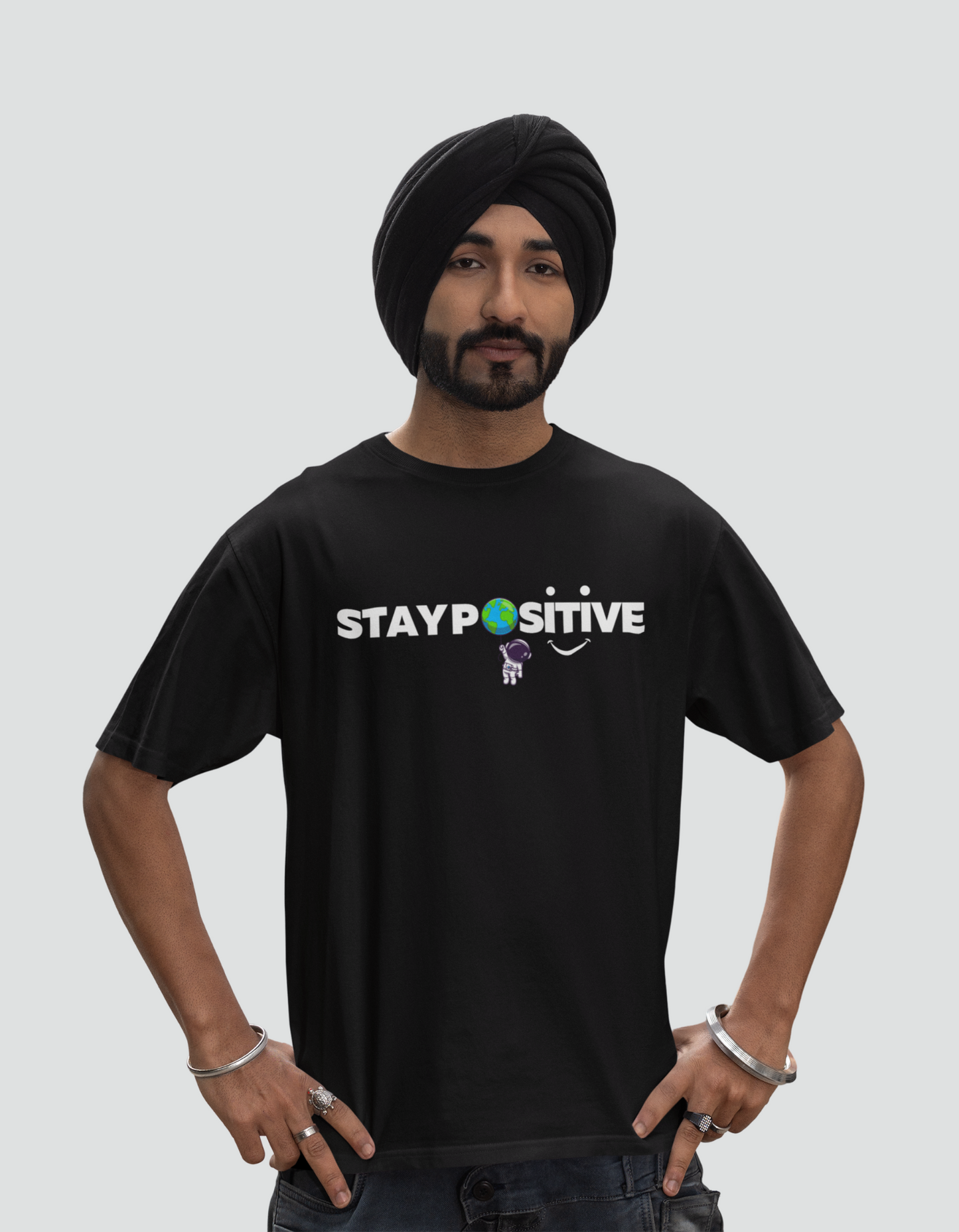 Stay Positive Men's Oversized T-shirt