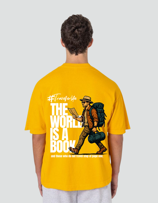 Unisex The World is a Book Oversized T-shirt