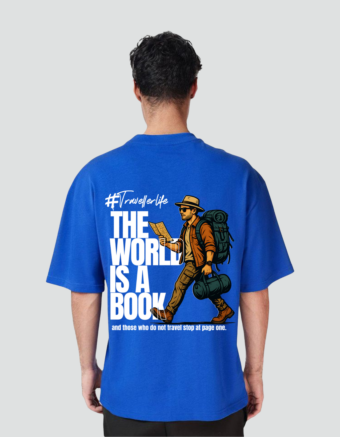 Unisex The World is a Book Oversized T-shirt