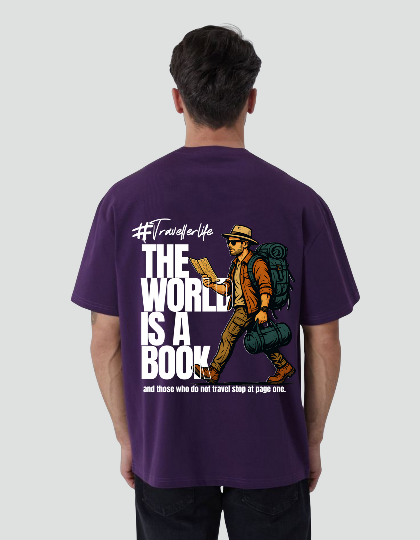 Unisex The World is a Book Oversized T-shirt