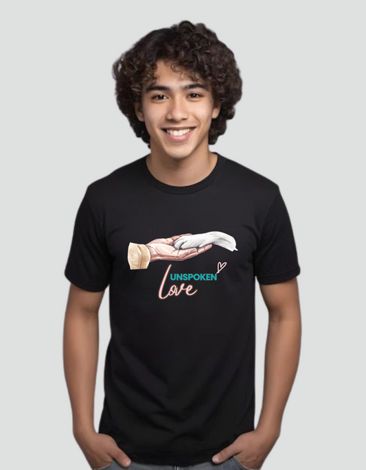 Unisex Round Neck supima Cotton Unspoken Love T-shirt