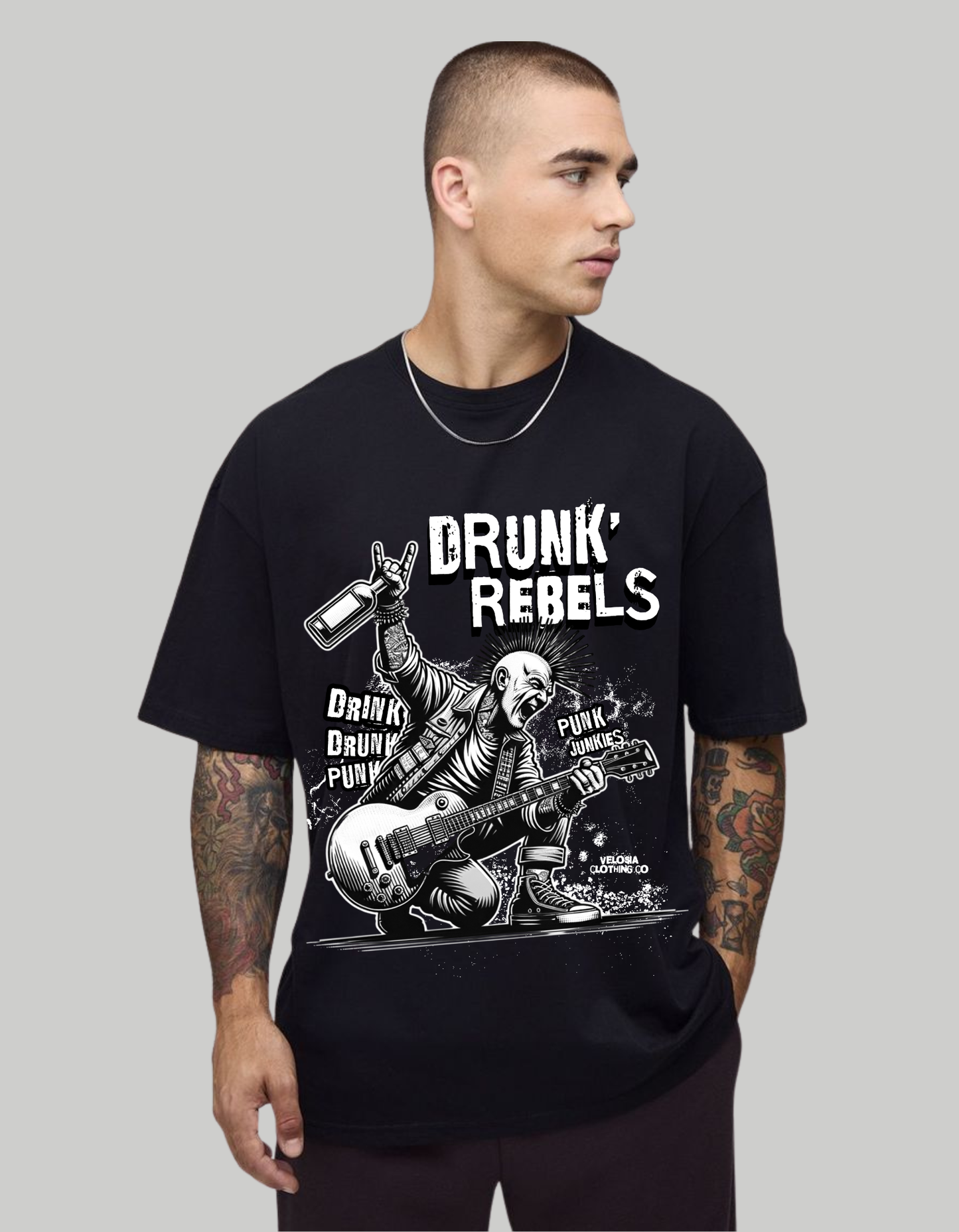 Unisex Oversized Classic  Drunk RebelsT-Shirt